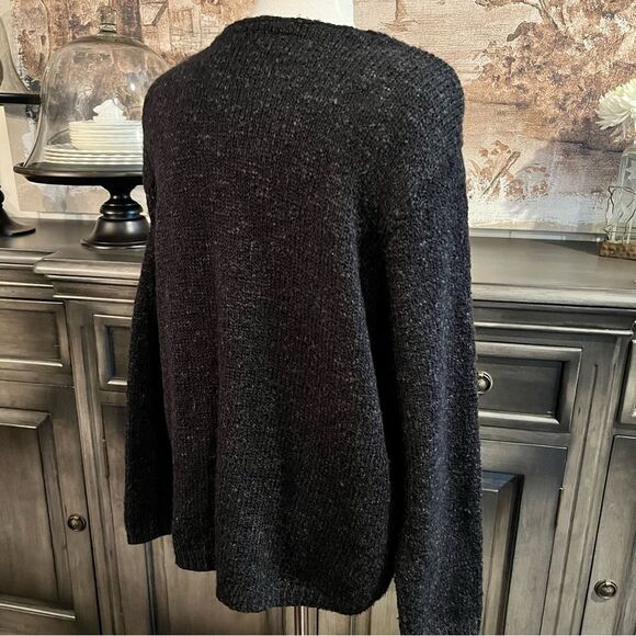 Croft & Barrow Black Embroidered Cardigan Sweater Size Size XL - Picture 5 of 7